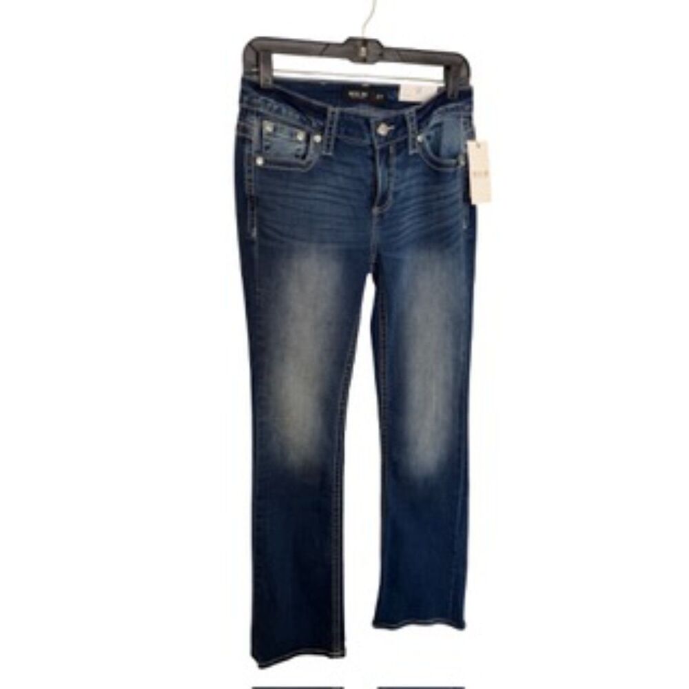 NWT Miss Me SR201BL Dreamcatcher Bootcut Jeans Dark Wash Size 27x 34